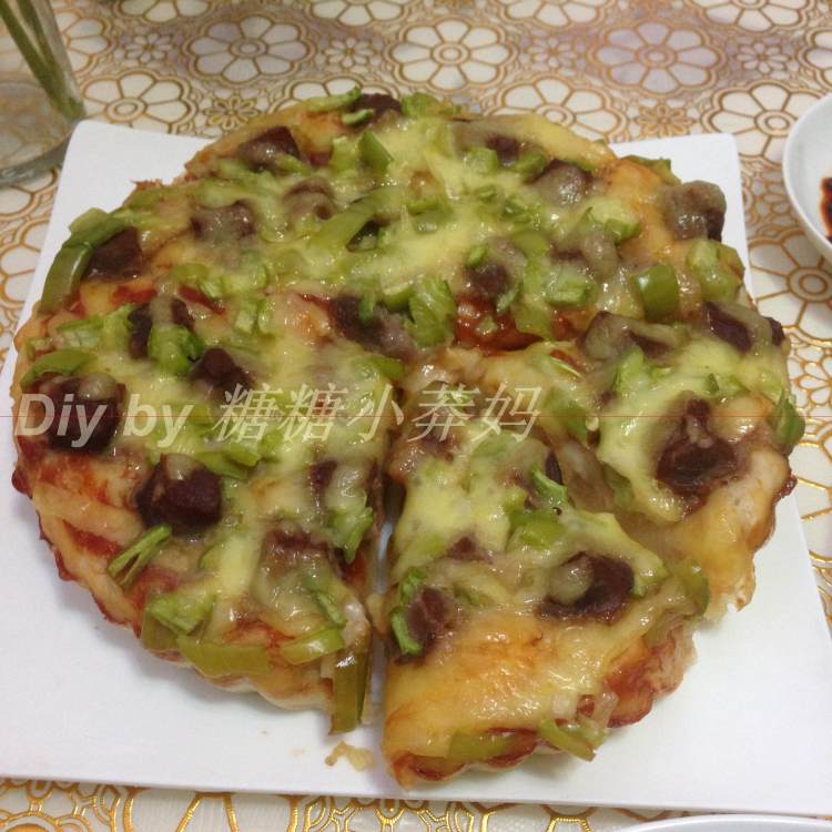 牛肉青椒披萨步骤9