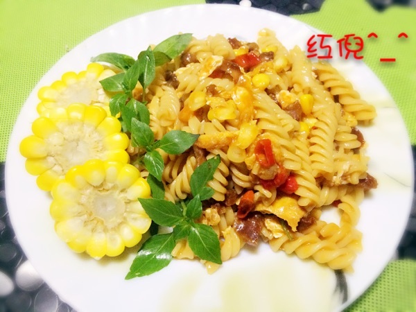 香炒螺旋意面步骤8