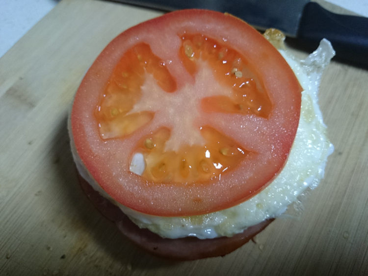 鸡蛋火腿汉堡步骤14