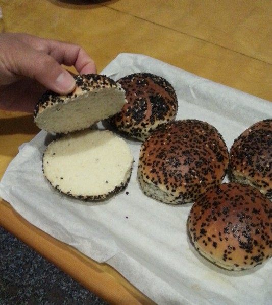 培根酸奶汉堡步骤6