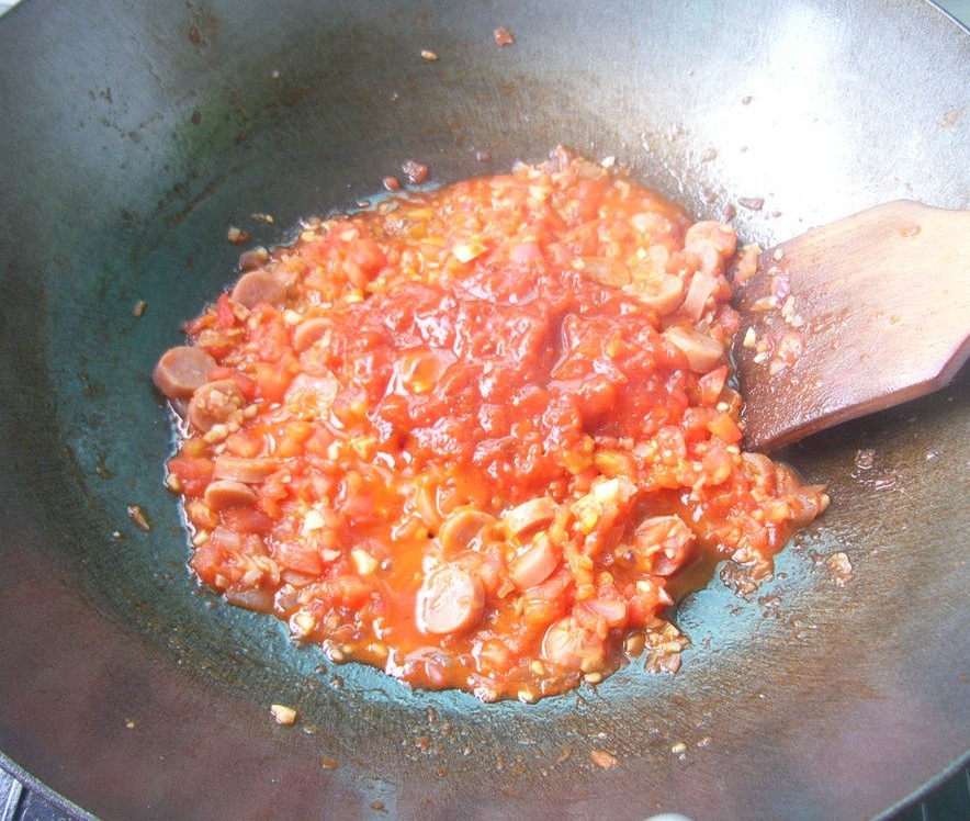 番茄香肠焗意面步骤8