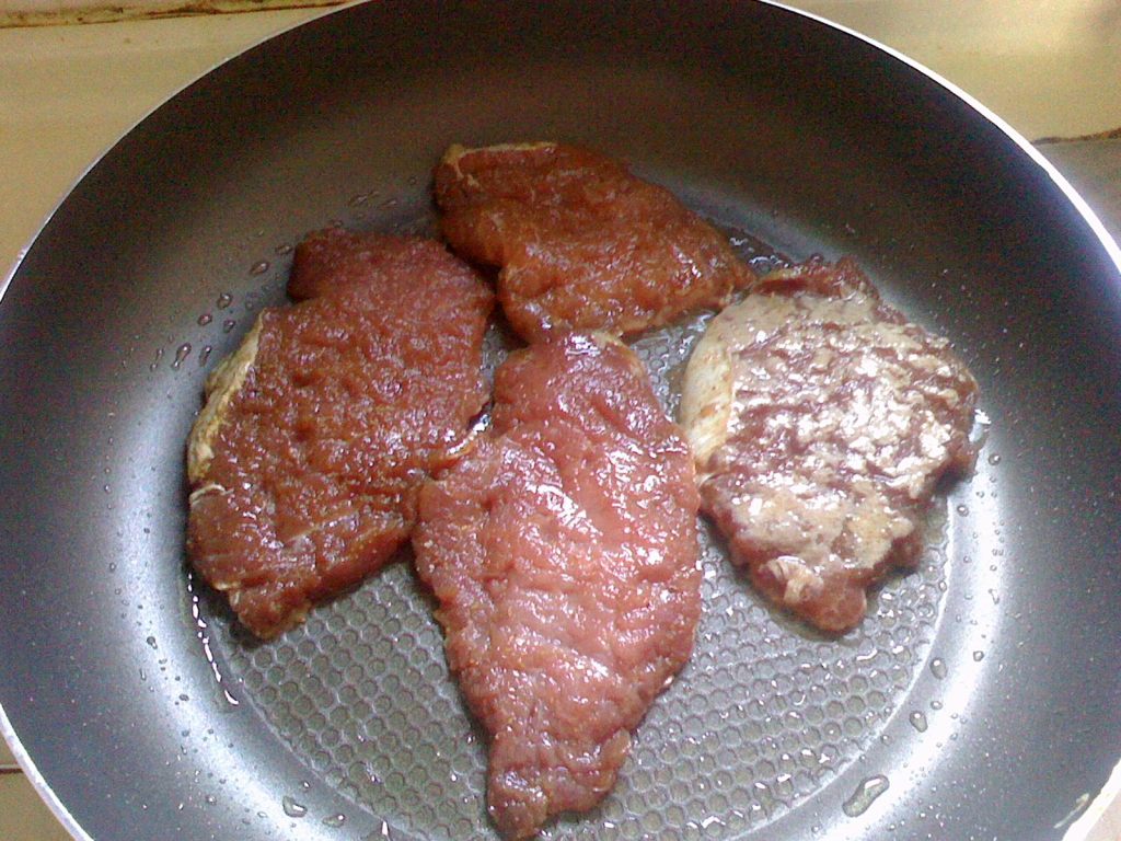 猪扒饭步骤6