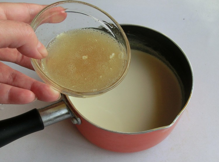 抹茶豆腐布丁步骤5
