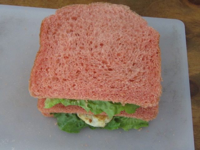 肉饼煎蛋红曲三明治步骤6