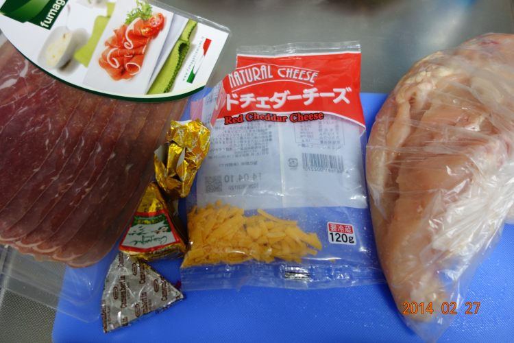 鸡肉起士卷步骤1
