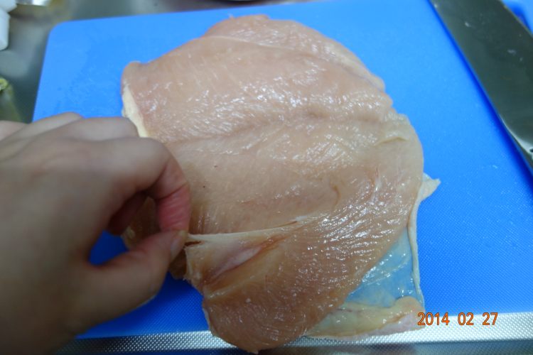 鸡肉起士卷步骤3