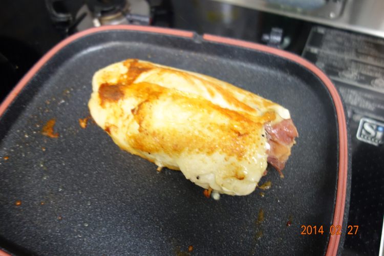 鸡肉起士卷步骤12