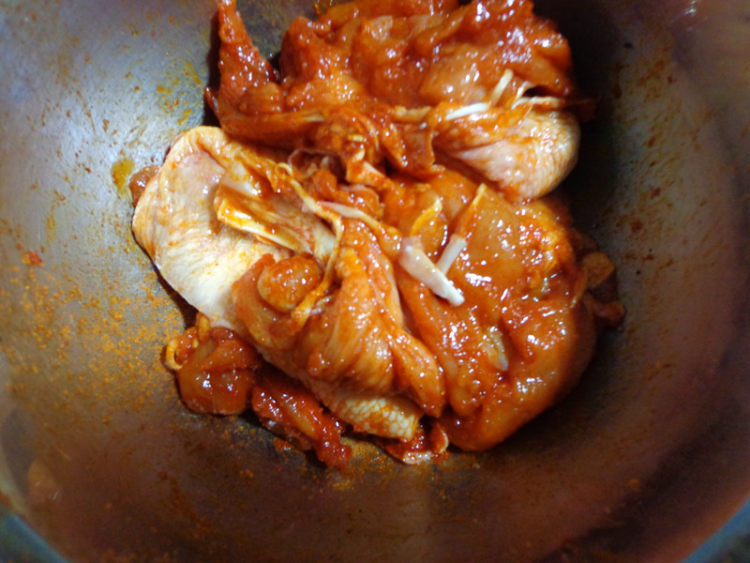鸡腿汉堡步骤4