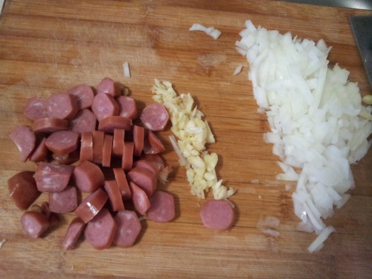 蘑菇火腿蝴蝶面步骤2
