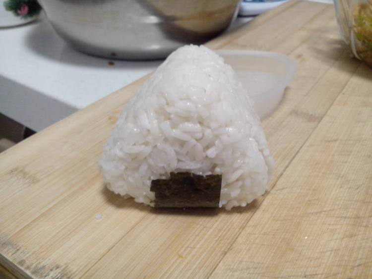 香肠包菜饭团步骤12