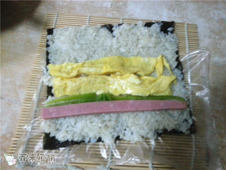 麻酱紫菜包饭步骤3