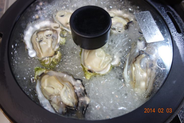清酒蒸牡蛎步骤7