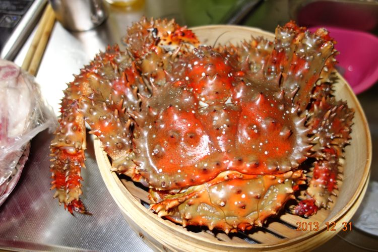 蒸花咲蟹步骤2