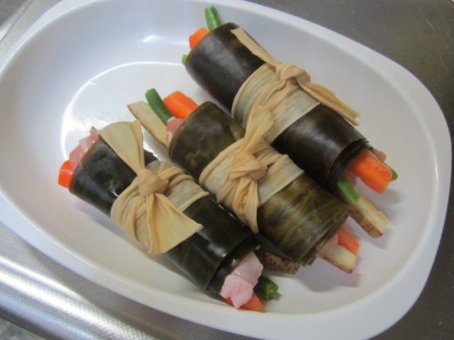 鸡肉昆布卷步骤13