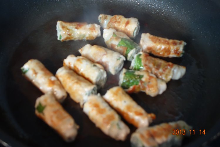 紫苏猪肉卷步骤9