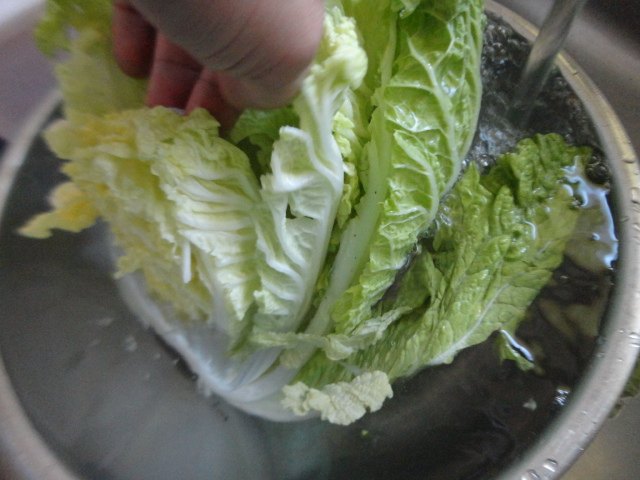白菜漬物步骤2