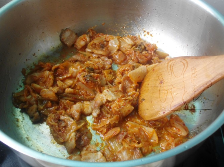 泡菜海鲜豆腐煲步骤8