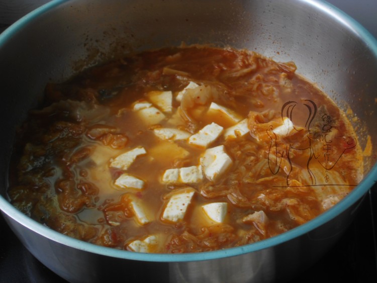 泡菜海鲜豆腐煲步骤10