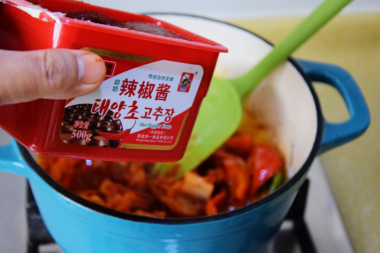 辣白菜豆腐汤步骤5