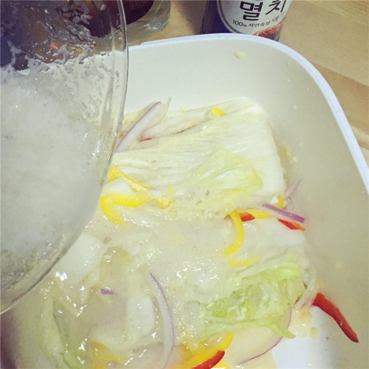 韩式白泡菜步骤7