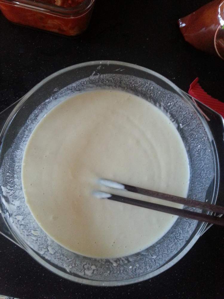 韩式泡菜煎饼步骤5