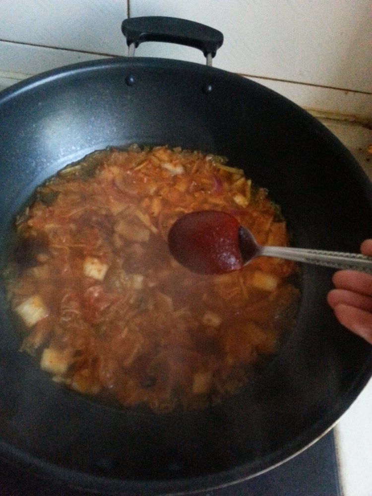 韩式部队锅步骤4