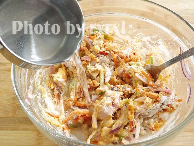 培根泡菜煎饼步骤5