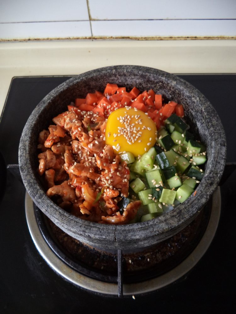 猪肉泡菜石锅拌饭步骤14