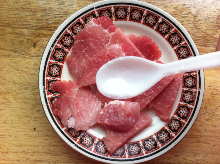 生菜里脊卷步骤2