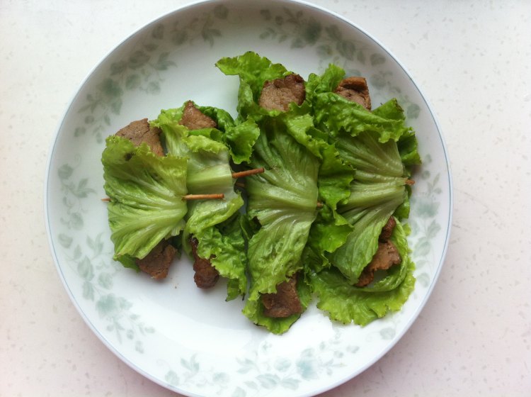 生菜里脊卷步骤12
