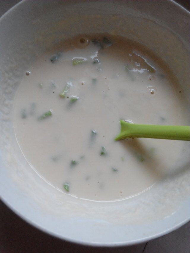 咖喱蒜苔煎饼步骤3