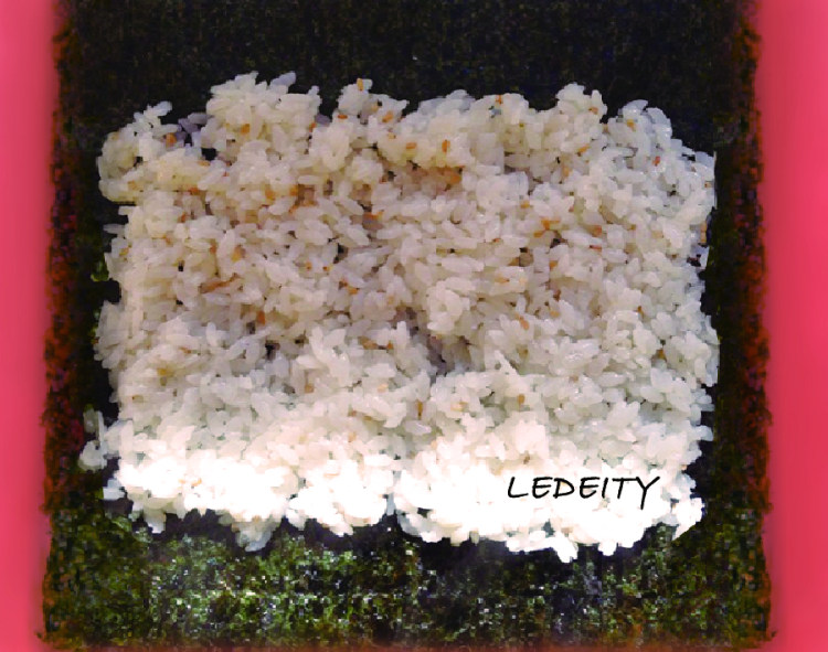 韩式原味紫菜包饭步骤3