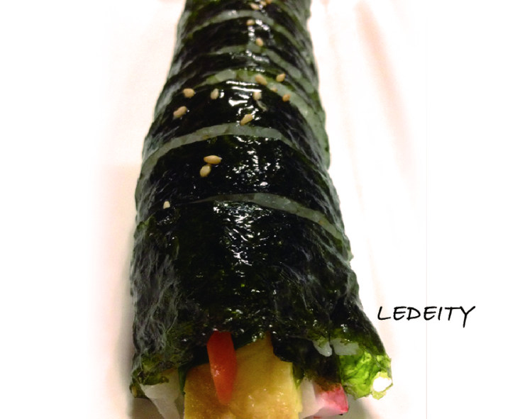 韩式原味紫菜包饭步骤6