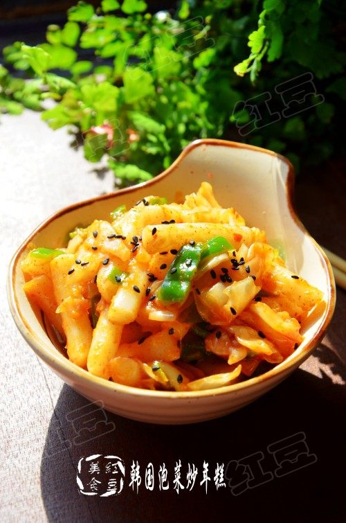 韩式泡菜炒年糕步骤11