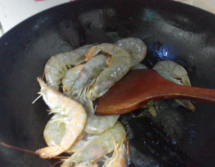 泰式咖喱虾步骤3