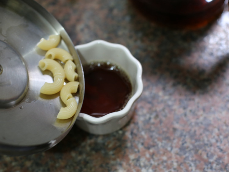 通心粉红茶布丁#百味步骤7