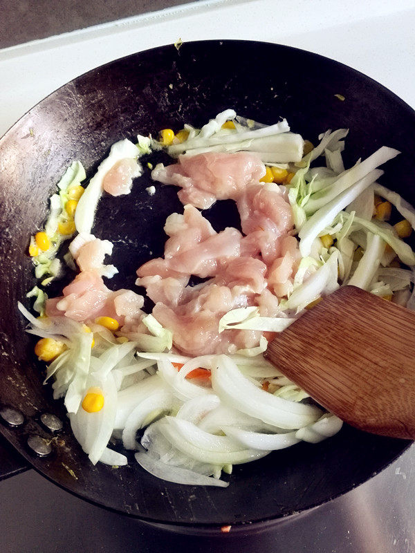 绿咖喱鸡肉卷步骤17