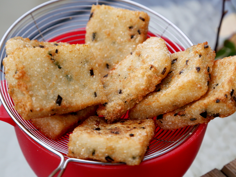 粢饭糕，附咸豆浆制作步骤12