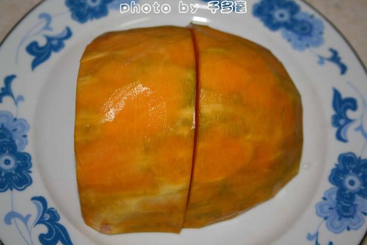 冰糖莲子蒸南瓜步骤1