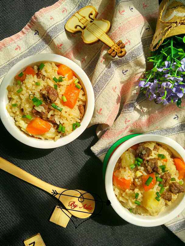 土豆牛肉焖饭步骤7
