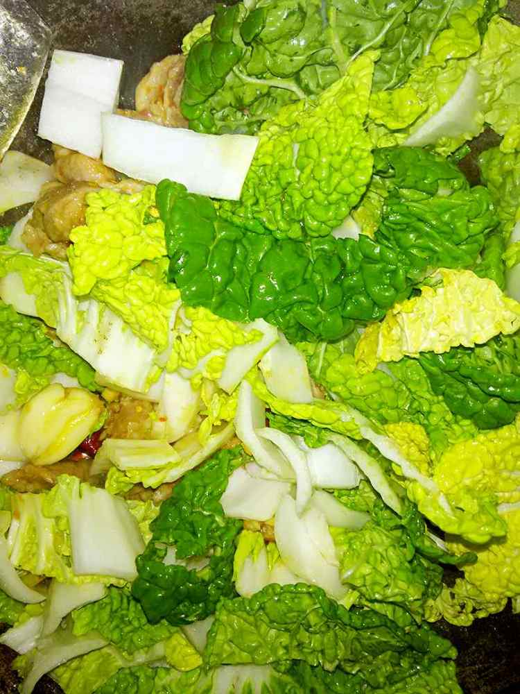 砂锅白菜炖粉丝步骤7