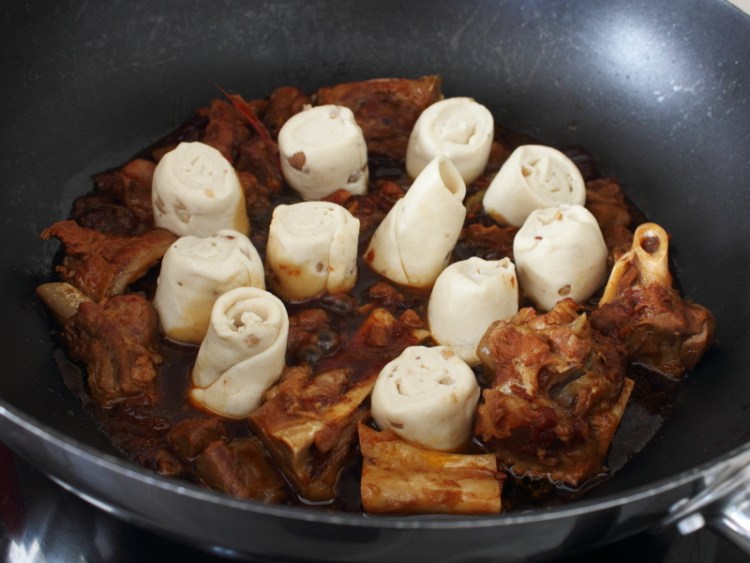 羊肉垫卷子步骤13
