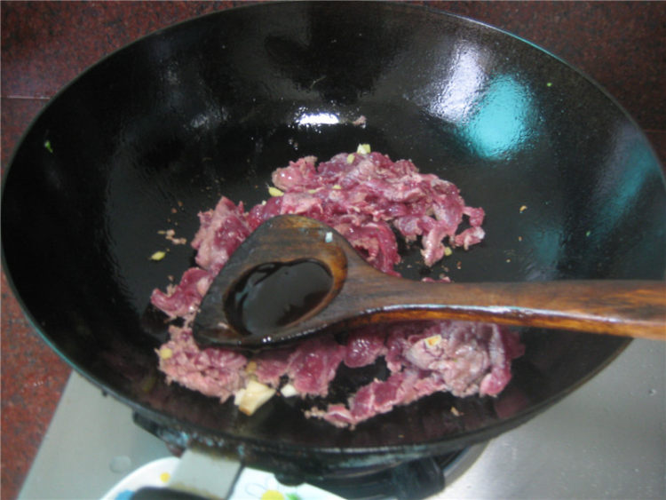 蚝油牛肉芥蓝菜步骤12