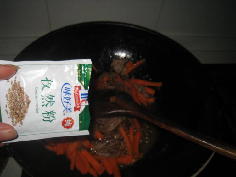 爆炒羊肉步骤8