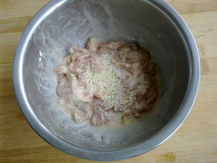 芝麻羊肉步骤6