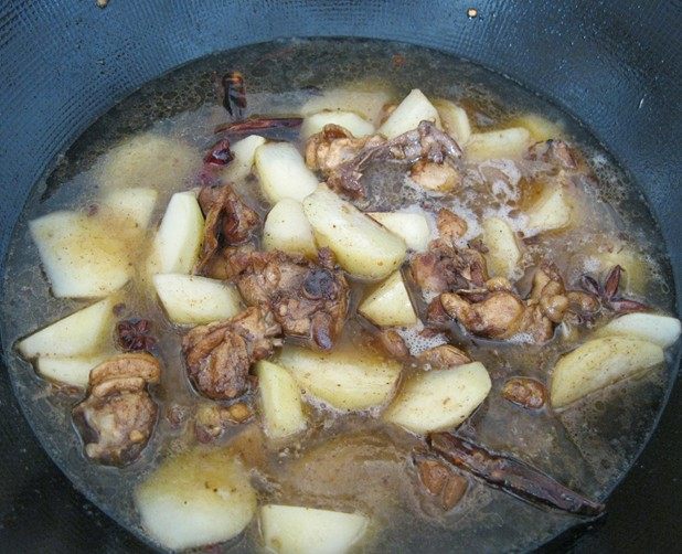 土豆烧鸡肉步骤9
