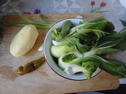 油菜土豆片步骤1