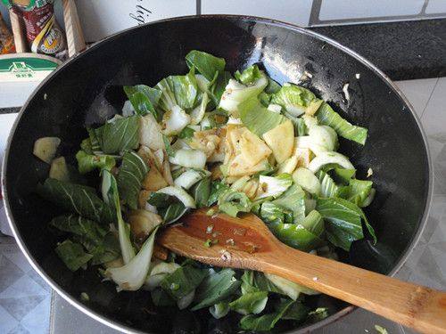 油菜土豆片步骤7
