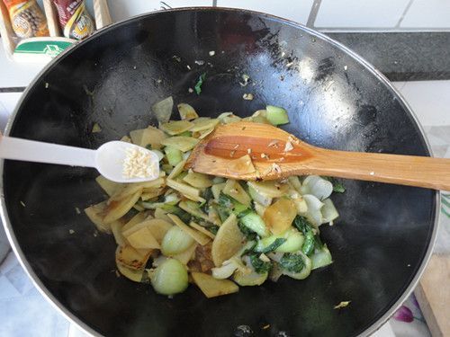 油菜土豆片步骤10