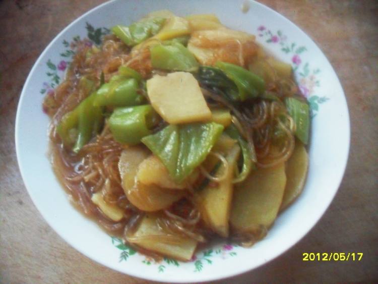 土豆炖粉条步骤12